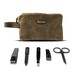 Travel Bag Neceser Cuero Bolso De Viaje + Kit Regalo Cafe TALLA UNICA