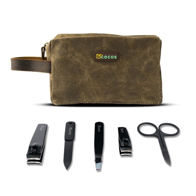 Travel Bag Neceser Cuero Bolso De Viaje + Kit Regalo Cafe TALLA UNICA