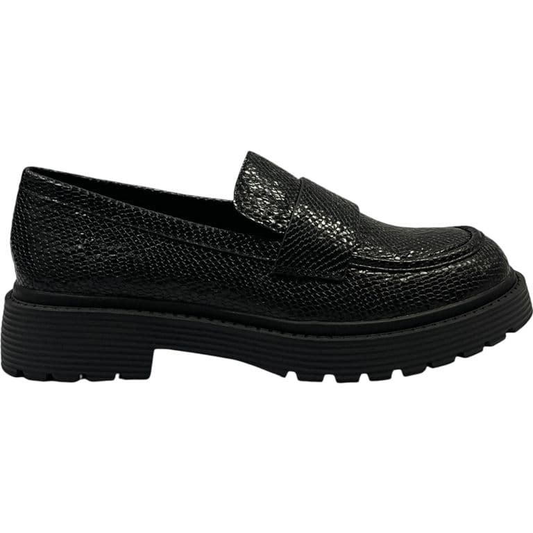 Mocasin Mujer Snake Roxana Negro 39