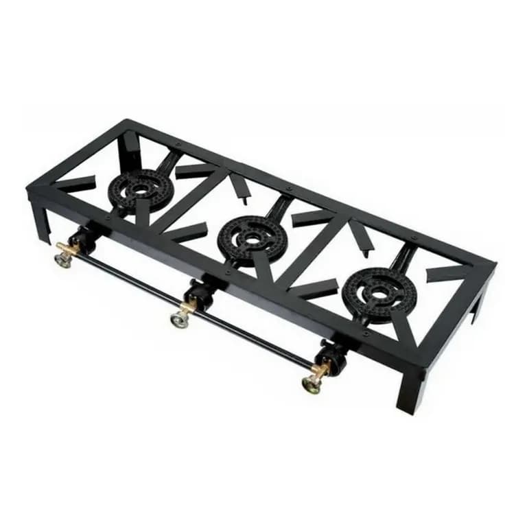 Cocina Fogon 3 Platos A Gas Licuado Cocinilla Camping Hogar