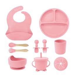 Juego de Cubiertos Antideslizantes Para Bebes 10pz Libre BPA