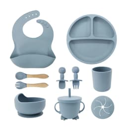 Juego de Cubiertos Antideslizantes Para Bebes 10pz Libre BPA