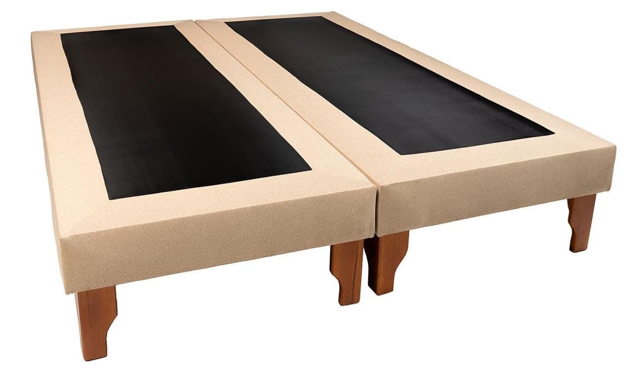 BASE DOS PLAZAS BEIGE LINO.