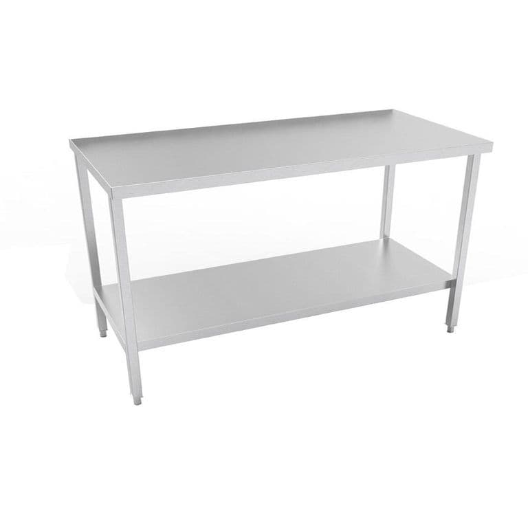 MESON DE TRABAJO CENTRAL ACERO INOX 140 x 70 x 85 cm IMAHE