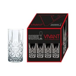 VIVANT SET 4 VASOS ALTOS TALLADOS