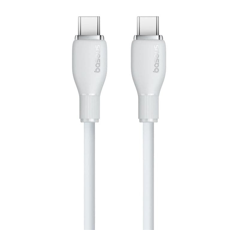 Cable de Carga Rapida Tipo-C a Tipo-C de 200 cm - 100W Blanco
