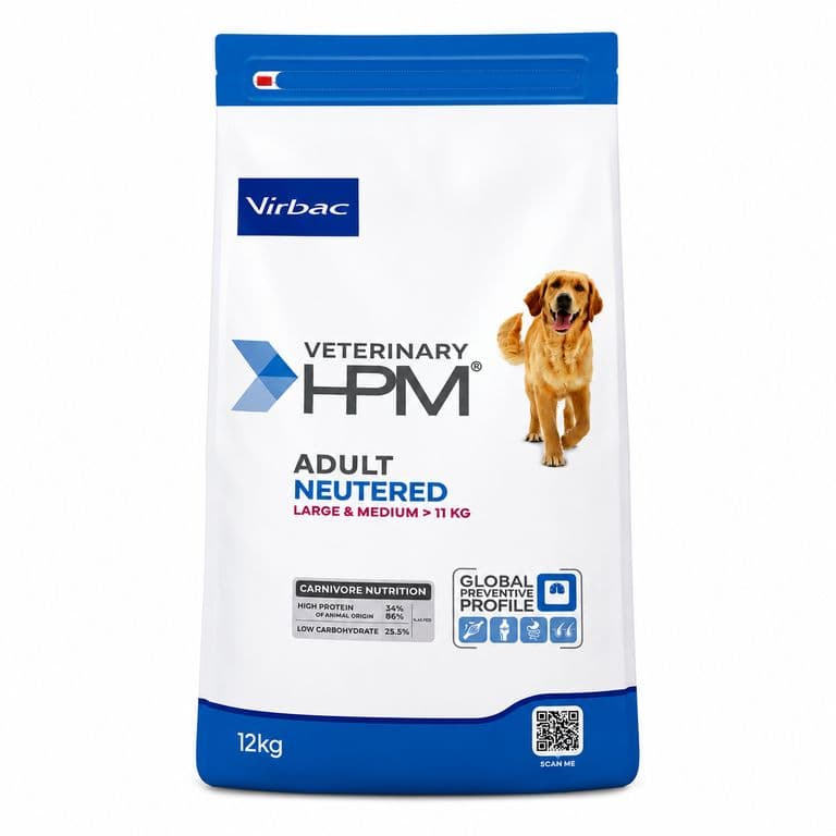 HPM Adult Neutered Large & Medium 12 kg - Alimento para Perros Esterilizados