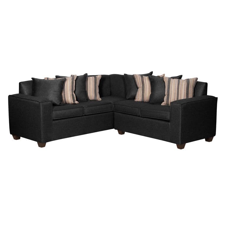 SECCIONAL 5 CUERPOS ROSES NEGRO