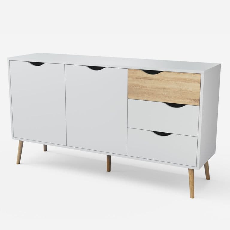 Aparador Buffet Top Living Bergen con Puertas y Cajones