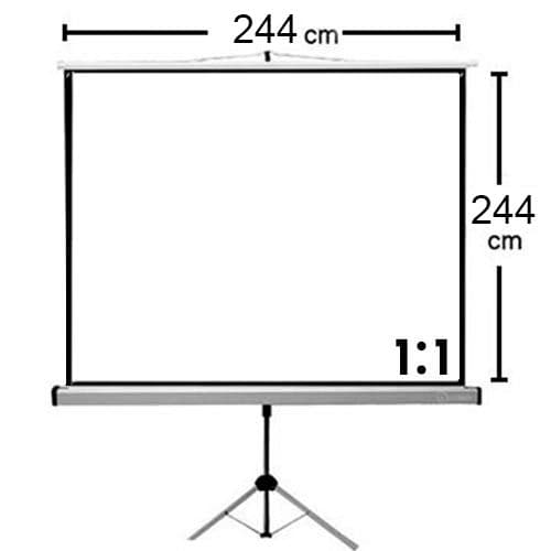 TELON CON TRIPODE 244X244cm mecanismo retractil