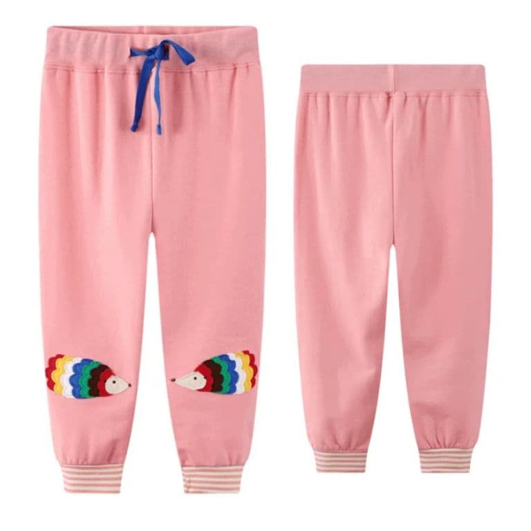 Pantalon Buzo Nina 100% Algodon Rosa Rosa 2