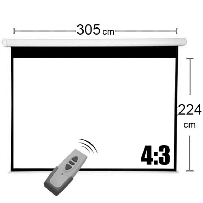 TELON ELECTRICO 305X224 cm incluye control remoto