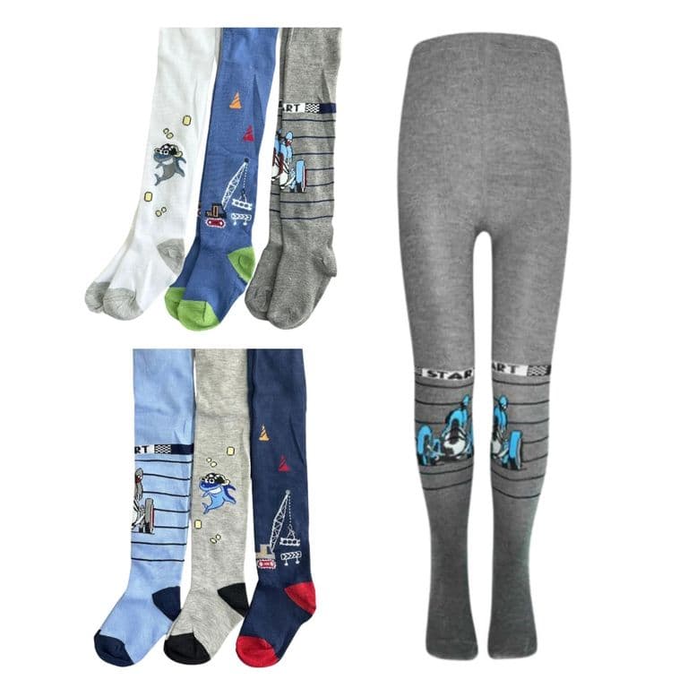 Pack 5 Pantys Primera Capa Invierno Nino Surtido Multicolor 6-8