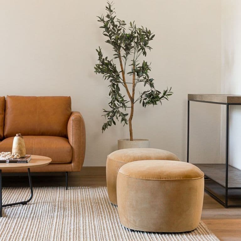 Pouf Lazario Velvet Pardo Amoble