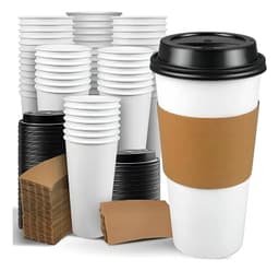 Vaso Cafe Polipapel Vasos Kraft Vaso Ctapa+manga 16oz 200und