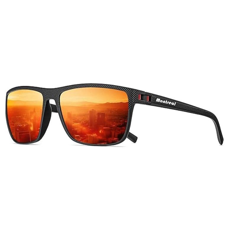 Lentes de Sol Hombre Polarizados Filtro UV Sport Vail Naranjo TALLA UNICA