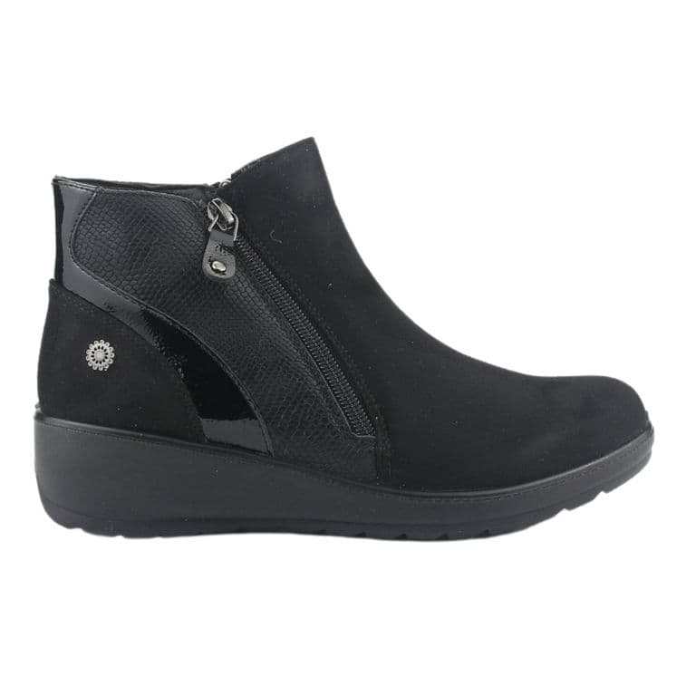 Botin Mujer Negro Casual Confort-5 Negro 39