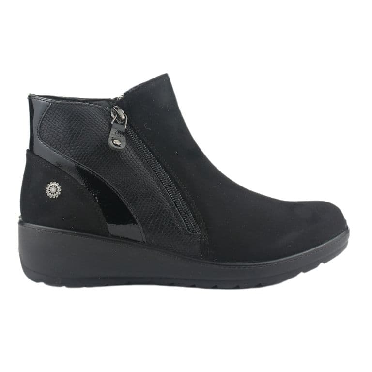 Botin Mujer Negro Casual Confort-5 Negro 35