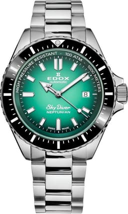 Reloj Neptunian Automatic Hombre Verde Plateado TALLA UNICA