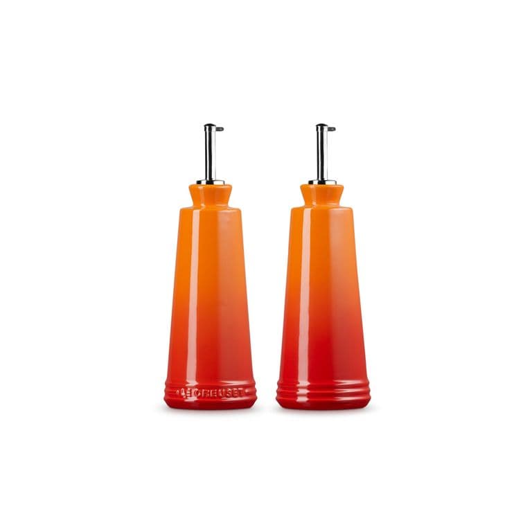 Set Aceite-Vinagre Signature Volcanico Ceramica Naranjo