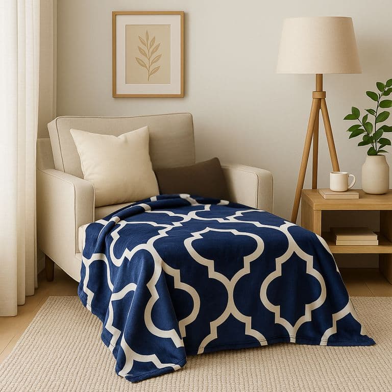 Manta Soft Tone blue Azul 1,5 PLAZAS