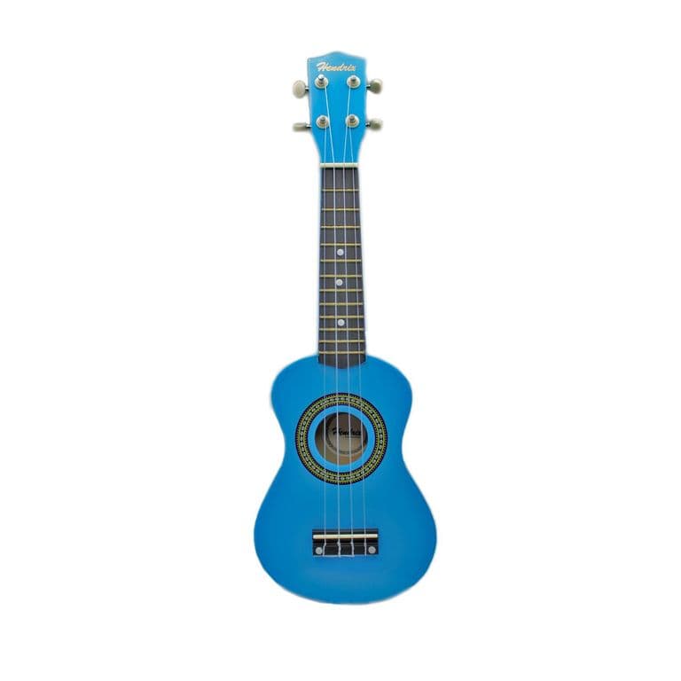 Ukulele 21 Pulgadas Con Funda Y Uneta Color Azul - SC