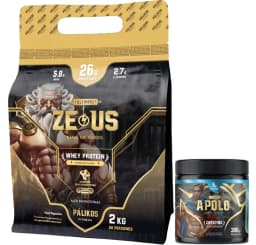 100% Whey Protein Zeus 2kg Doypack Vainilla +Creatina Apolo 300g