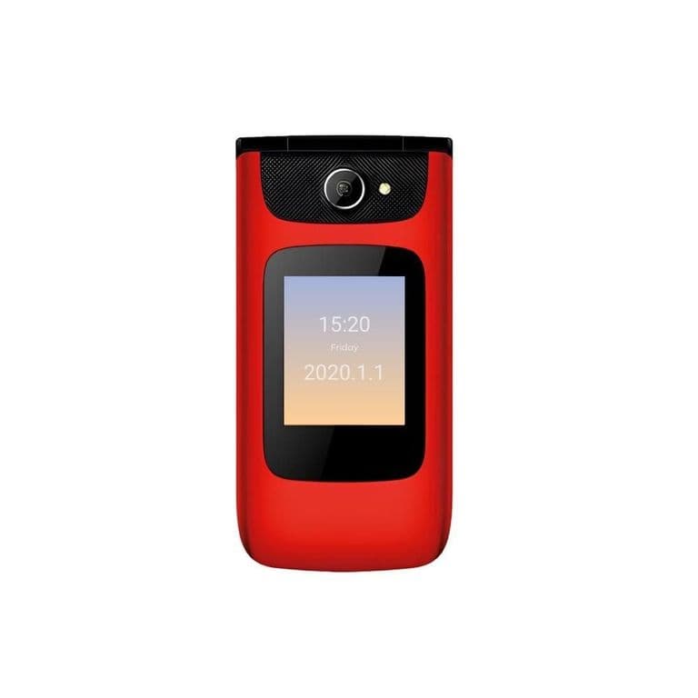 Celular Senior 4G Almeja Clamshell Batt Rojo Rojo 128 GB