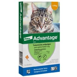 Advantage Pipeta Antipulgas Gato Hasta 4 Kg.