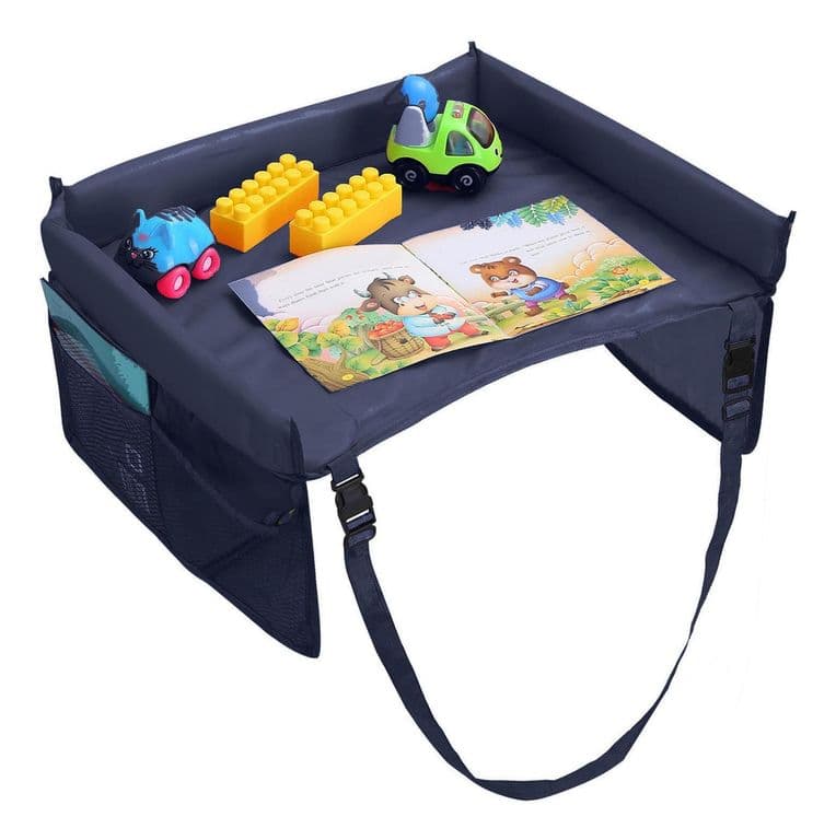 Mesa de Viaje Infantil para Automovil Azul