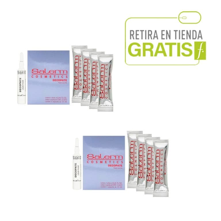 Kit 8 Decolorante En 2 Fases Maxima Aclaracion Decopate Salerm.