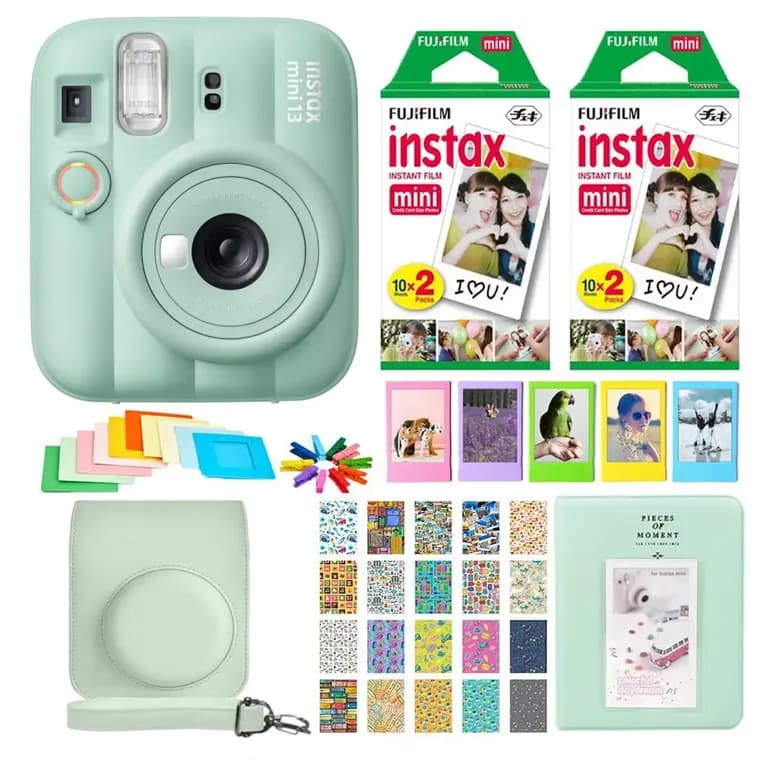 SET COMPLETO CAMARA INSTAX MINI 13 +40 PELICULAS +ACCESORIOS