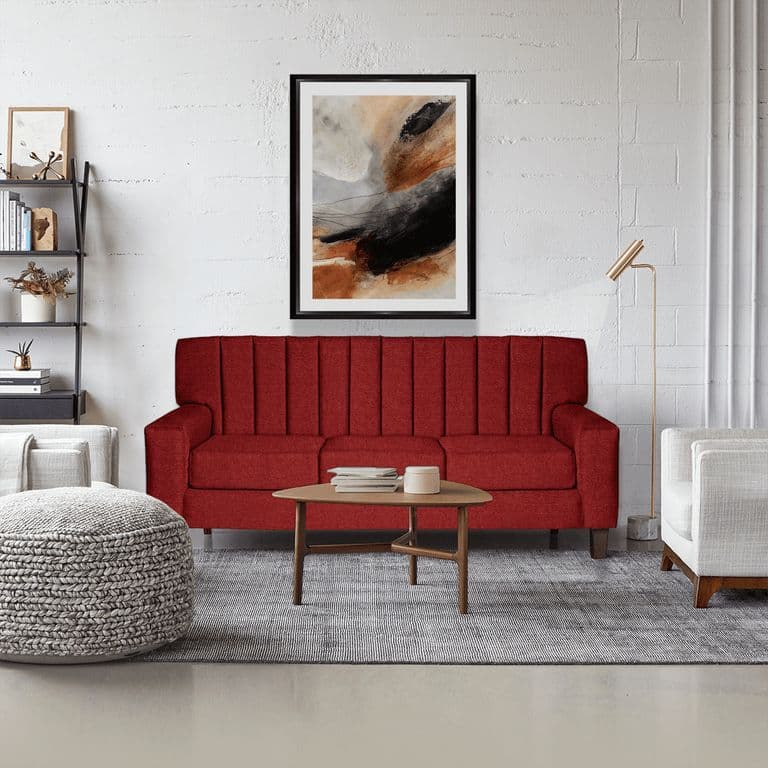 SOFA SENA 3C ROJO