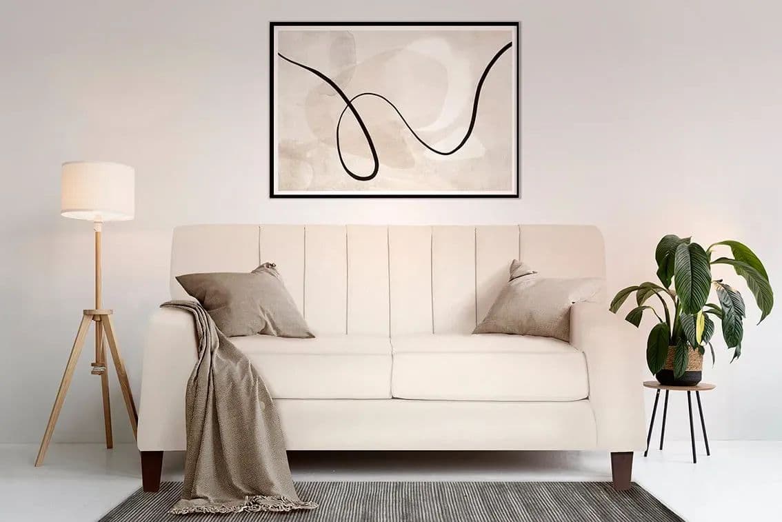 SOFA SENA 2 CUERPOS TELA Beige