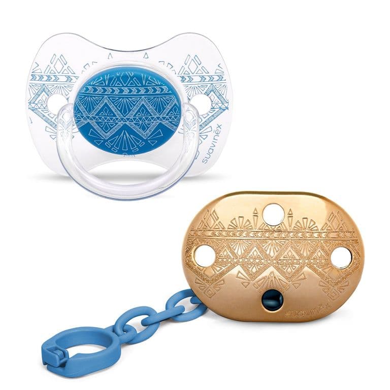 CHUPETE+BROCHE FISIOLOGICO SILICONA PREMIUM 4-18M