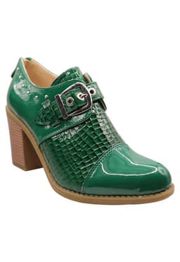 Botin correa hebilla Verde Verde 36