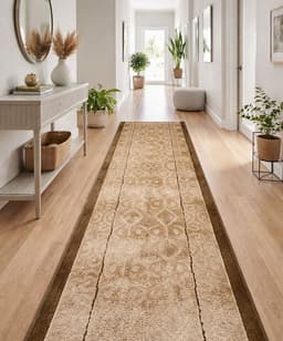 Alfombra Pasillo Cafe 70 cm x 3 metros ANTIDESLIZANTE Sin Overlock