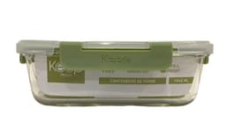 HERMETICO RECTANGULAR 1040ML GLASS VERDE