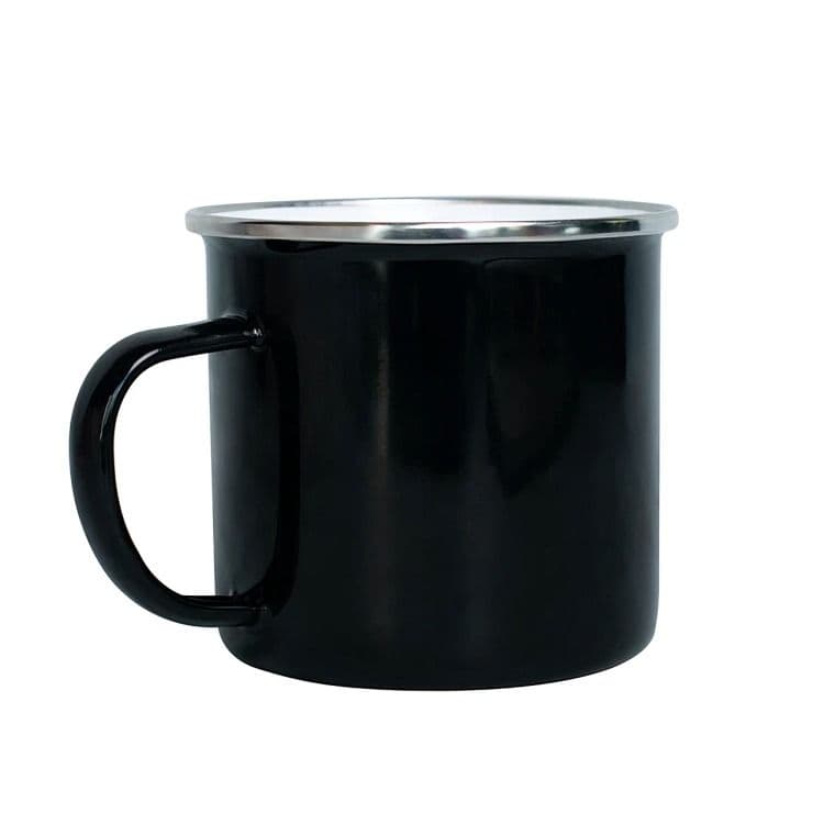 MUG METALICO 16OZ NEGRO