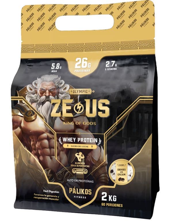 Proteina Zeus 100% Whey Sabor Cookies and Creams Formato Doypack ...