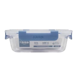 HERMETICO RECTANGULAR 640ML GLASS AZUL