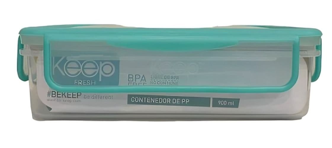 HERMETICO PP 900ML RECTANGULAR VERDE