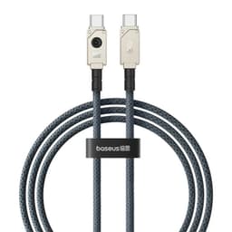 Cable Carga Rapida Tipo C a Tipo C 1 m 100W Blanco