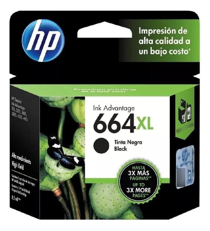Cartucho de Tinta 664XL Negro Original