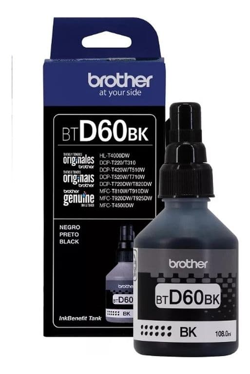 Botella de Tinta Btd60 Negro Original