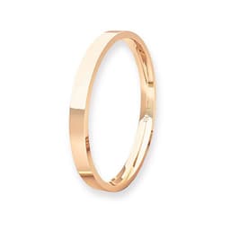 Argolla Matrimonio de Oro Miel 18kt Tubo ErgoFit Siena de 2,0mm Rosa 11
