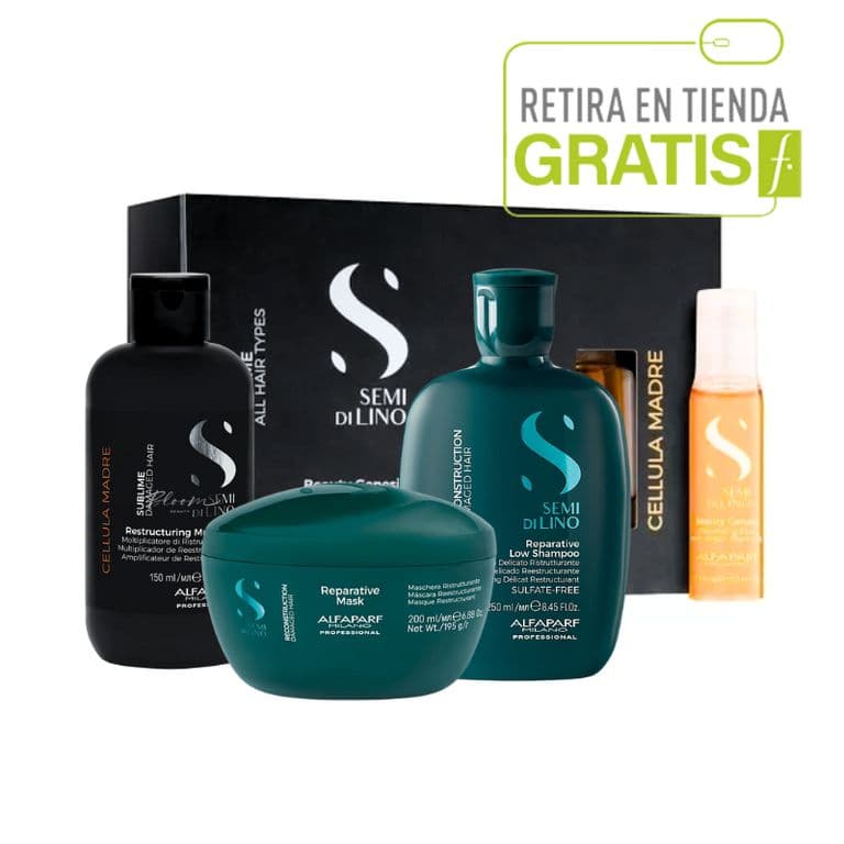 ALFAPARF Kit Reconstruccion Cellulas Madres Alfaparf Semi Di Lino