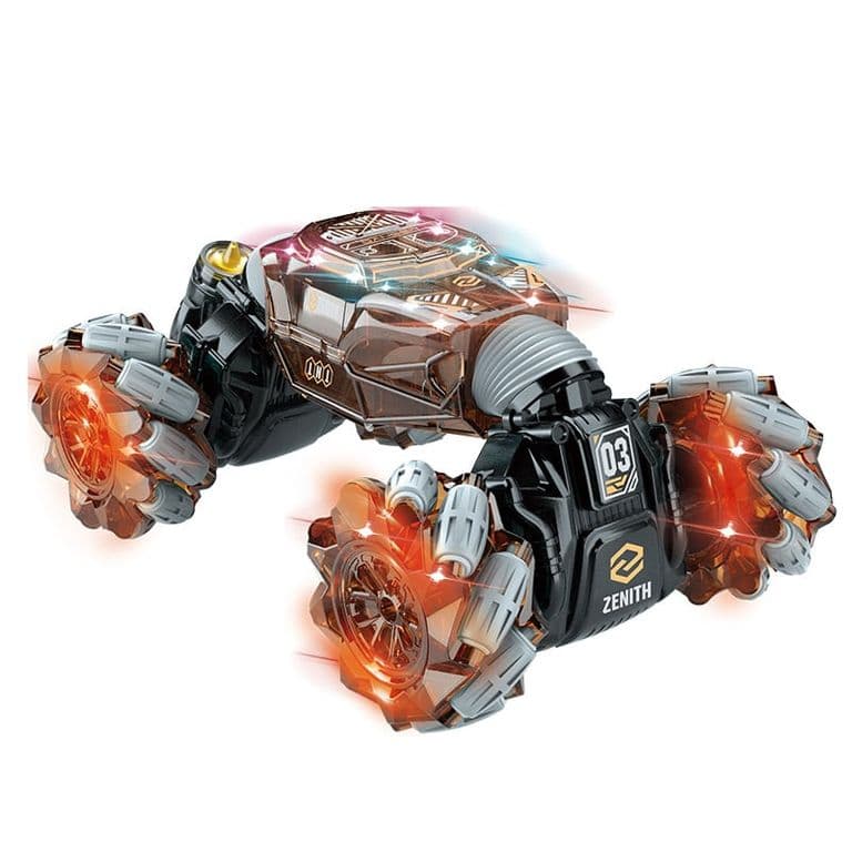 Coche Acrobatico Doble Cara 4X4 RC Control Remoto y por Gestos Luces 20Min Juego 50 Metros