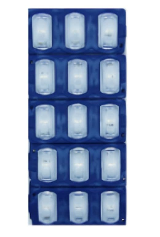TIRA LED PLACA X 3 LED LUPA SET X 10 PCS CON ADHESIVO