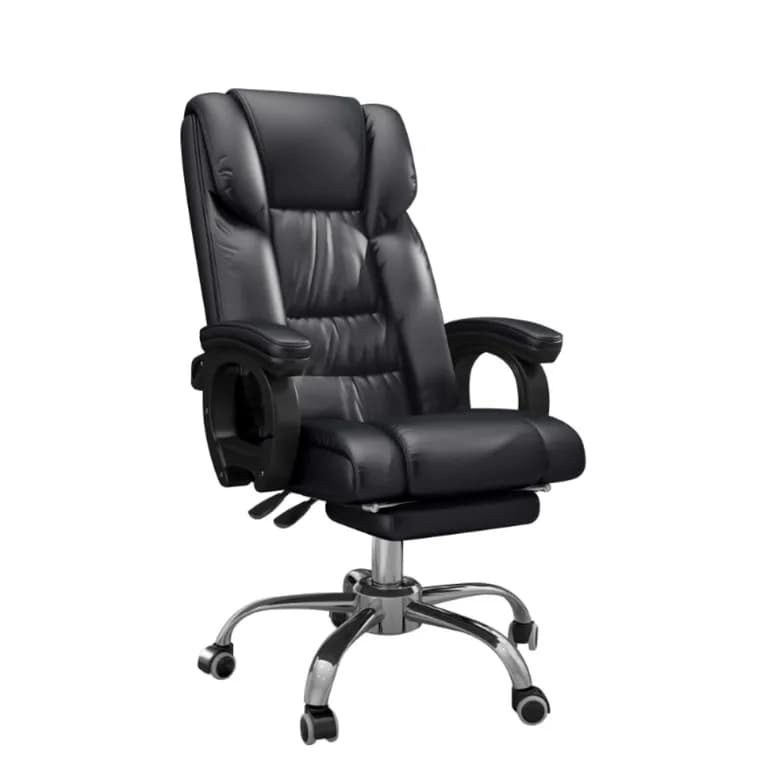 Sillon Ejecutivo De Cuero PU Reclinable Reposapies Reclinable